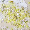 Tamaño Mixto 3-10 mm Semicírculo Plástico Imitación Perla Diamante Accesorios para Joyería DIY Decoración para Uñas Parche de Resina Perlas