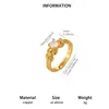 Anillo de Zirconia con Forma de Corazón 520 a la Moda, Diseño de Nicho de Lujo Ligero, Anillo Ajustable de Cobre Chapado en Oro de 18K, Venta al por Mayor de Joyería