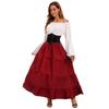 Comercio exterior Nueva ropa medieval para mujeres adultas, vestido largo de reina de la corte retro, ropa de actuación escénica de baile