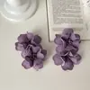 Brincos de Flores Artificiais Grandes Exagerados Super Fada para Mulheres, Personalizados, Requintados, Elegantes, Modernos e Versáteis