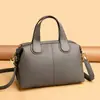 Bolso Boston Retro de Gran Capacidad Estilo Transfronterizo para Mujer, Versátil para Uso Diario, Nuevo Bolso de Mano de Color Sólido a la Moda, Bolso de Hombro, Bolso Cruzado
