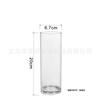 Jarrón de vidrio recto con arreglo floral para sala de estar, jarrón de flores secas para el hogar, jarrón hidropónico simple, jarrón de vidrio transparente, decoración