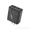 Carregador de Celular Estilo Mecha Europeu e Americano Transfronteiriço Multi-Porta 4 USB + 2C Cabeça de Carregamento Rápido 5V3A Cabeça de Carregamento Nitreto de Gálio