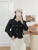 Chaqueta Corta Estilo Tweed para Mujer 2025 Nuevo Estilo Cardigan Elegante