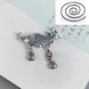 Pingente de colar com peixe koi de prata pura 99 e fecho Ruyi feminino retrô 3D tridimensional bolsa da sorte borla corrente longa para suéter