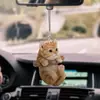 Gato y Perro de Globo Coloridos Decoración Animal Colgante para Espejo Retrovisor de Coche Colgante Plano Llavero de Mochila Accesorios Colgante