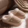 Pantuflas de Algodón para Mujer 2025 Nuevo Otoño e Invierno Pareja Hogar Antideslizantes Zapatos de Algodón con Felpa Engrosada Cálidos Impermeables Zapatos de Maternidad