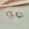 Brincos TEMU transfronteiriços novo estilo zircônia cúbica brincos de nicho de alta qualidade para mulheres brincos da moda e versáteis estilo francês
