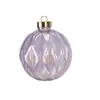 Enfeites de Bola de Natal Brilhantes Coloridos com Lantejoulas e Padrão de Caracol Branco Deslumbrante Decorações de Árvore de Natal