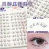 10 filas de 10 filas de pestañas postizas de espiga de gran capacidad puro deseo luz de luna blanca trilogía perezosa mezcla puro salvaje pequeño demonio