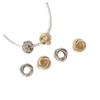 Cobre Grueso Relleno de Oro de 14K Conservación del Color Liso Tres Capas Torcido Cuerda de Cáñamo Redonda Cuentas Sueltas DIY Pulsera Collar Material de Joyería