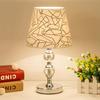 Luminária de mesa de cristal moderna simples ins decorativa de quarto ao lado da cama romântica quente com dimerização nórdica criativa toque