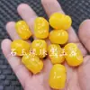 Cuentas sueltas de cera de abeja para agua salada flotante fluorescente, cabeza de Buda, cera de abeja de aceite de pollo artificial, pulsera de cabeza de Buda de doble cara, collar, accesorios de joyería