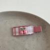 Horquilla de cuadros con diseño de cerezas para el pelo, pinza para el flequillo con diseño de nicho que combina con todo, horquilla rota, horquilla de hada para chica, pinza para el pelo con borde, accesorios para el cabello