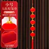 Adornos Colgantes de Cadena de Farolillos Rojos, Decoraciones Afelpadas para Año Nuevo y Casa Nueva, Cadena de Bolsa de la Suerte Festiva del Festival de Primavera, Cadena Grande de Bolsa de la Suerte Roja