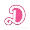 Bolsa Borg con Letra Inglesa Rosa Accesorios Bolsa con Agujeros Colgante para Bolsa Flor Grande de Zapato Hebilla Boggbag Accesorios para Bolsa de Playa