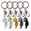 5 Llaveros Creativos Lindos de Gato Estilo Coreano Llaveros Lindos Regalo Mosquetón Colgante para Bolsa Llaveros