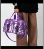 Bolsa de Viagem Transparente de PVC Portátil da Amazon para Mulheres, Grande Capacidade, Moda, Personalizada, Totalmente Transparente, Impermeável, Bolsa Transversal
