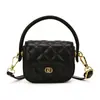 Hilo de bordado de camelia con patrón de diamantes bolso mini pequeño estilo Chanel elegante versátil bolso de mano de alta gama bandolera bolso para niños moderno