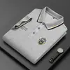 Camisa Polo Bordada para Hombre sin Planchar Top de Manga Corta de Verano Popular de Alta Calidad Casual de Negocios Exportación Comercio Electrónico Transfronterizo