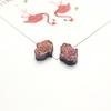 Suministro Directo de Aliexpress Resina Palma Fondo Plano Mineral de Superficie Cristal Racimo Pulsera Aretes Accesorios de Joyería DIY Colgante