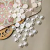 [Zhenxiong] Perlas de Imitación ABS 3-20mm Semiesfera Cuentas Sueltas Pulsera de Perlas Hecha a Mano Accesorios para Joyería DIY