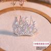 Horquilla para el pelo con forma de corona de princesa para niña, peineta con diamantes de imitación, corona de cumpleaños para niña, horquilla para el pelo