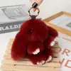 Colgante de conejo muerto colgante de imitación de pelo de conejo Rex bolsa llavero de coche colgante de conejo pequeño regalo