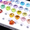 5A Fogo de Artifício em Forma de Coração Cortado Zircônia Solta em Vermelho, Amarelo, Azul e Zircônia Cúbica Colorida, Popular Atacado de Fábrica