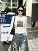 Camiseta Base Feminina Slim Fit Algodão Canelado 220g Manga Longa Gola Redonda Verão Guangzhou Venda Direta no Atacado