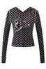 Conjunto de Chaqueta Corta con Capucha y Cremallera Estampado de Letras Ajustado y Pantalones Cross-Border I*Amgi con Diseño de Costuras Visibles