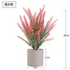 Orejas de Trigo de Lavanda Simuladas Flores Artificiales Flores de Plástico Plantas Macetas Falsas Decoración Hogar Sala de Estar Adornos Florales