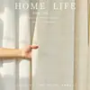 Tecido de Linho que é tanto um Pano quanto um Tecido Leve e Translúcido, mas Não Transparente, Tecido Jacquard com Textura de Nuvem Estilo Japonês Decoração de Cortina de Janela