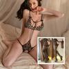 Nueva Lencería Sexy Caliente Mono Estampado Leopardo Tres Puntos Abertura Inferior No Necesita Quitarse Terciopelo Talla Grande Sexy Una Pieza Envío Directo