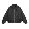 Jaqueta Workwear Pleated Gola Reversível Pregueada Estilo Retro Americano Outono 2026 Nova Versátil Casual de Caimento Solto para Casal
