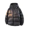 Atacado transfronteiriço de jaquetas de algodão masculinas de inverno, novo estilo, corte solto, com capuz, quentes e resistentes ao frio, para montanhismo ao ar livre, para casais