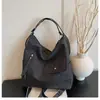 Bolsa de Ombro Dupla Casual Transfronteiriça Novo Estilo Japonês Coreano Versátil Grande Capacidade Três Usos Bolsa de Ombro Único Transversal Bolsa Tote para Estudante