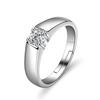 Anillo de plata esterlina s925 más vendido de Europa y Estados Unidos, lujo ligero, color, circón, simulación de diamante, boda, anillo para hombre, joyería explosiva de Amazon