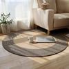Alfombra Redonda de Cuerda de Algodón Nórdica Personalizada Transfronteriza con Borlas Tejida de Yute Alfombrilla de Piso Alfombra para Hogar Dormitorio Balcón