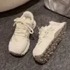 Zapatillas de Deporte Retro para Hombre, Estilo Dad, Aumentan la Altura, Color Gris Claro, Bloques de Color, Novedad Primavera/Verano 2026, Zapatos Casuales Versátiles de Suela Gruesa para Mujer
