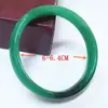 Pulseira plana de 12MM de imitação de jade atacado vidro imitação Jade moda clássica pulseira verde pulseira atacado