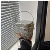 Mini Bolsa de Corrente em Tweed Estilo Chanel para Mulheres 2025 Nova Bolsa Caixa com Design de Nicho Versátil para Crossbody Primavera/Verão