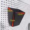 Accesorios para tablero perforado de metal con espaciado de 1.6 y 2.5 mm entre agujeros, adecuados para almacenamiento en el hogar, cestas colgantes, bandejas y accesorios