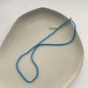 Collar de cuentas azules fiebre blogger ins de Corea del Sur con diseño de nicho simple cadena de clavícula de alta gama para mujeres
