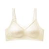 Lingerie de Luxo Leve Estilo Chinês com Renda Cruzada Decote em V Costas Bonitas para Mulheres Sem Sutiã Meio Fixo Bojo Push-Up para Mulheres