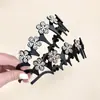 Diadema de Flor con Incrustaciones de Diamante y Ola para Mujer 2025 Nuevo Estilo Esponjosa de Parte Superior Alta para Lavado Facial Antideslizante que No se Pega