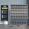 Armário de xícaras de aço inoxidável oficina funcionários xícara armazenamento multi-compartimento escola multi-camada aço inoxidável suporte de xícaras fábrica nenhum
