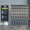Armário de Copos de Água de Aço Inoxidável Oficina Copo de Chá Espesso para Funcionários Armário de Armazenamento com Múltiplos Compartimentos Escola Suporte de Copo de Água de Aço Inoxidável com Múltiplas Camadas