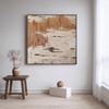 Pintura Colgante Moderna Simple Abstracta para Dormitorio Mesita de Noche Cuadrada de Alta Gama Atmosférica Decoración para Habitación de Hotel B&B