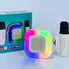 Novo microfone portátil RGB alto-falante para K song Bluetooth áudio sem fio portátil para exterior terno KTV explosões transfronteiriças